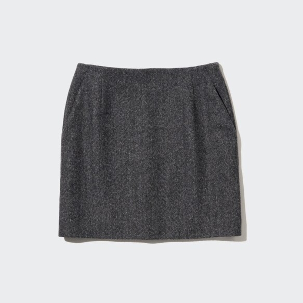 Uniqlo Gray Mini Pencil Skirt for Work